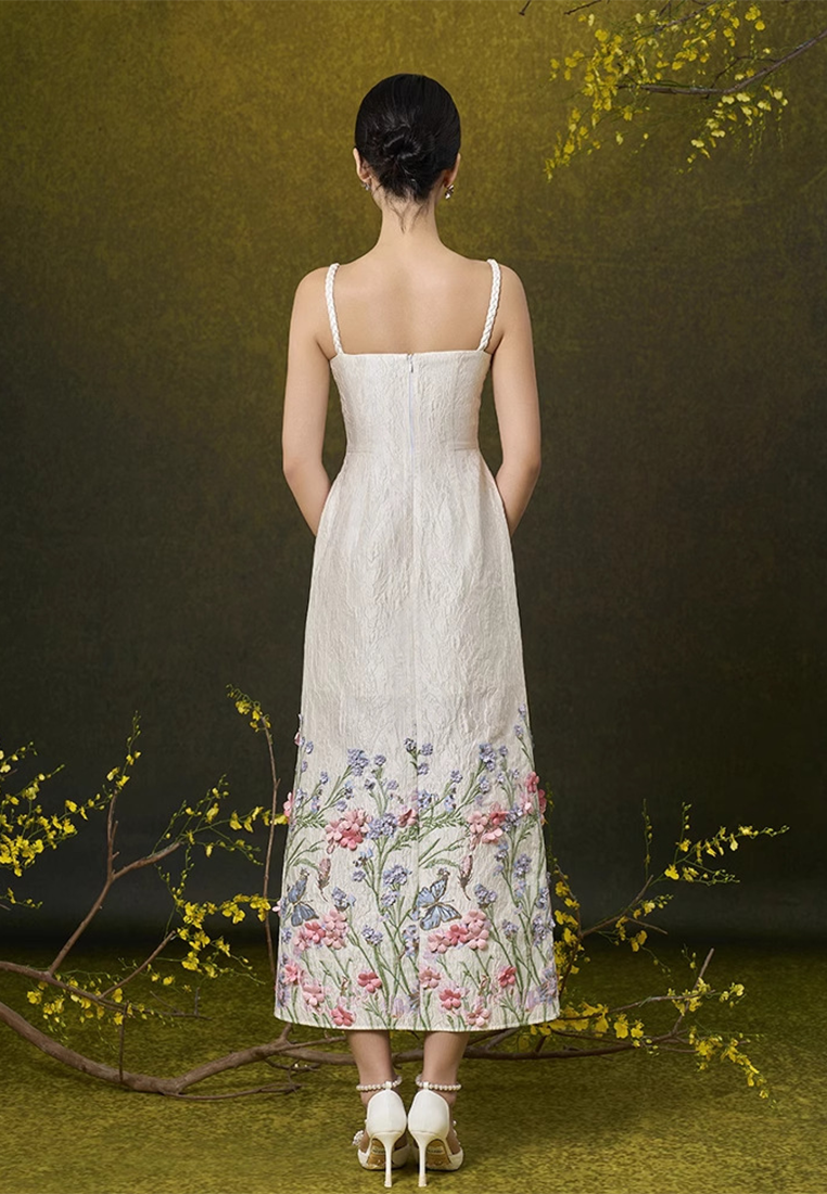 New summer floral 3D heavy-duty suspender dress CA25092541BE