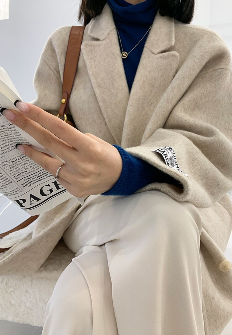 Autumn Short Double-Faced Wool Blazer CA25102441BE