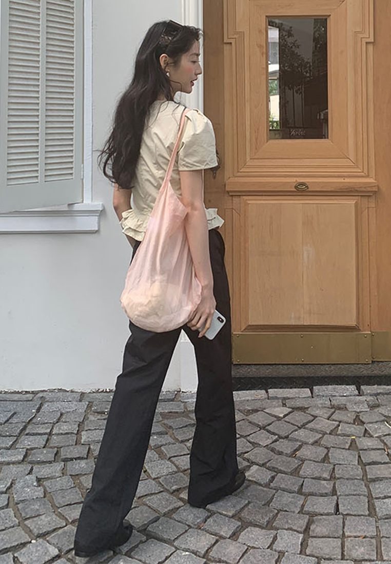 Korean style stylish girl short-sleeved shirt CA25060341W