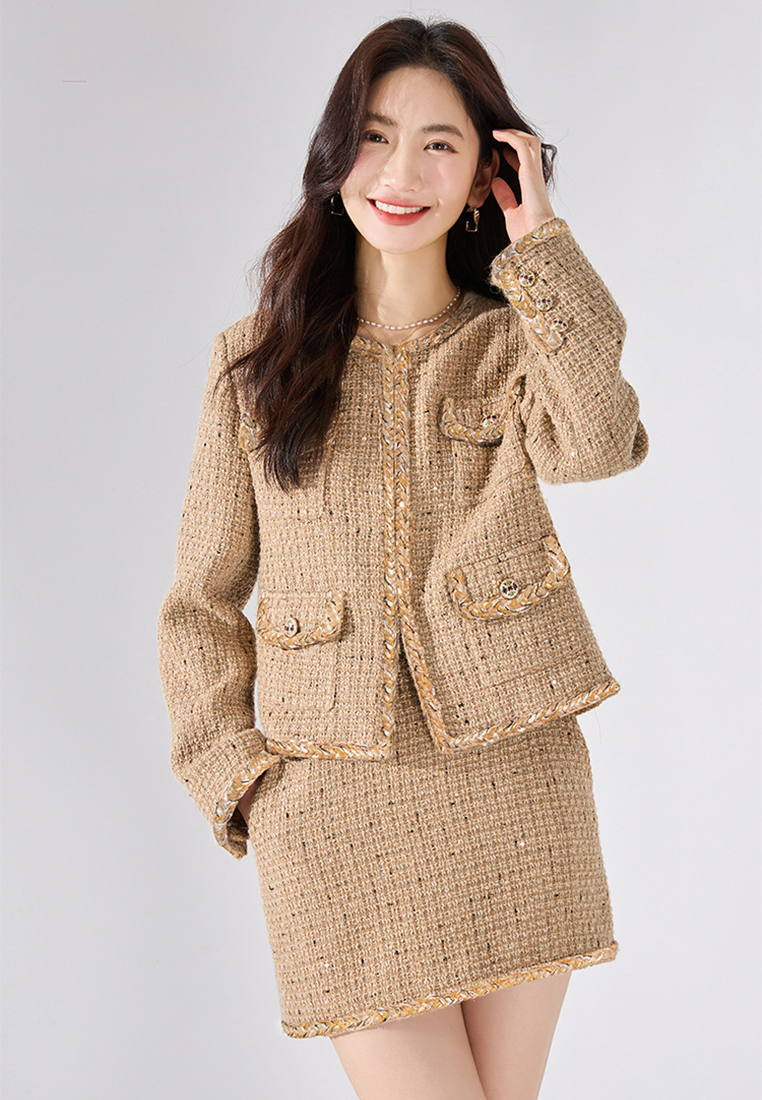 Heavy industry sequin weaving suit CA2409114YE