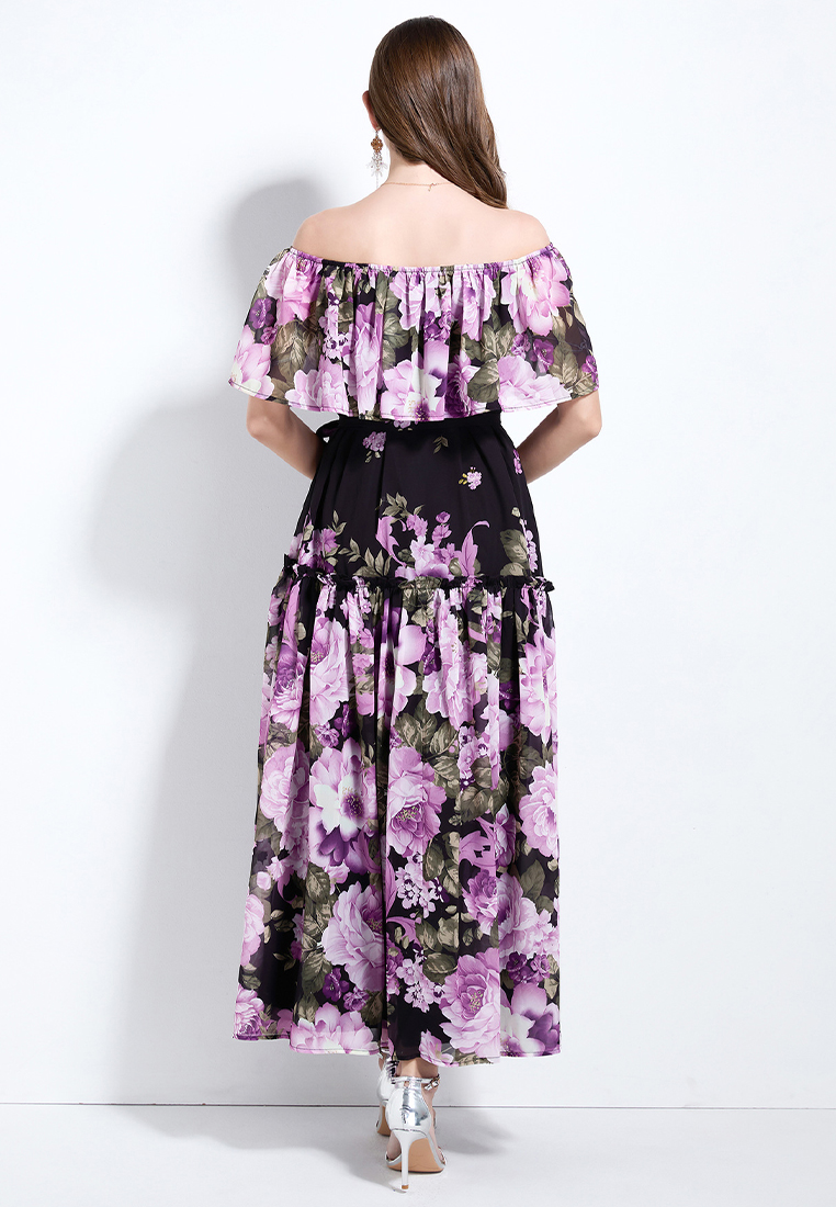 New summer French waist slim dress CA25070941BK