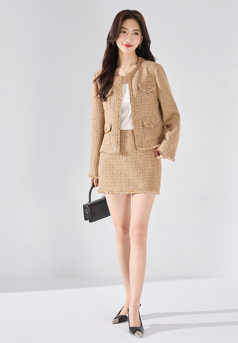 Heavy industry sequin weaving suit CA2409114YE