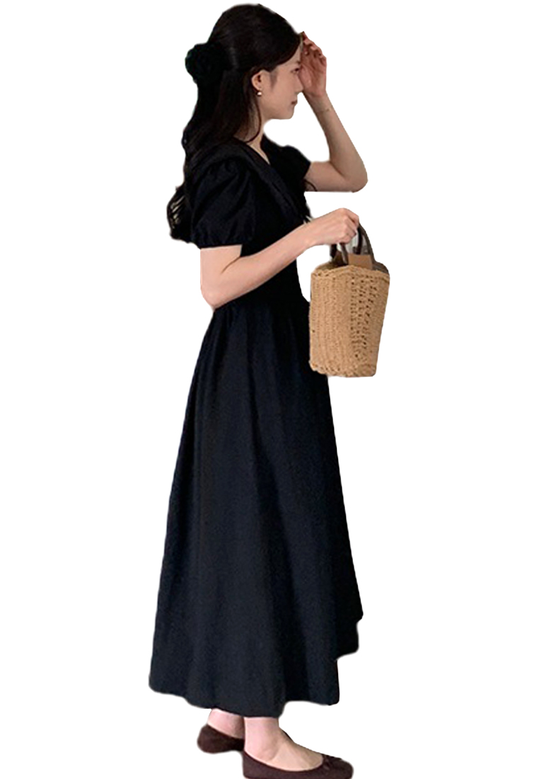 2024 French Vintage V-neck Lace Dress CA24041041BE