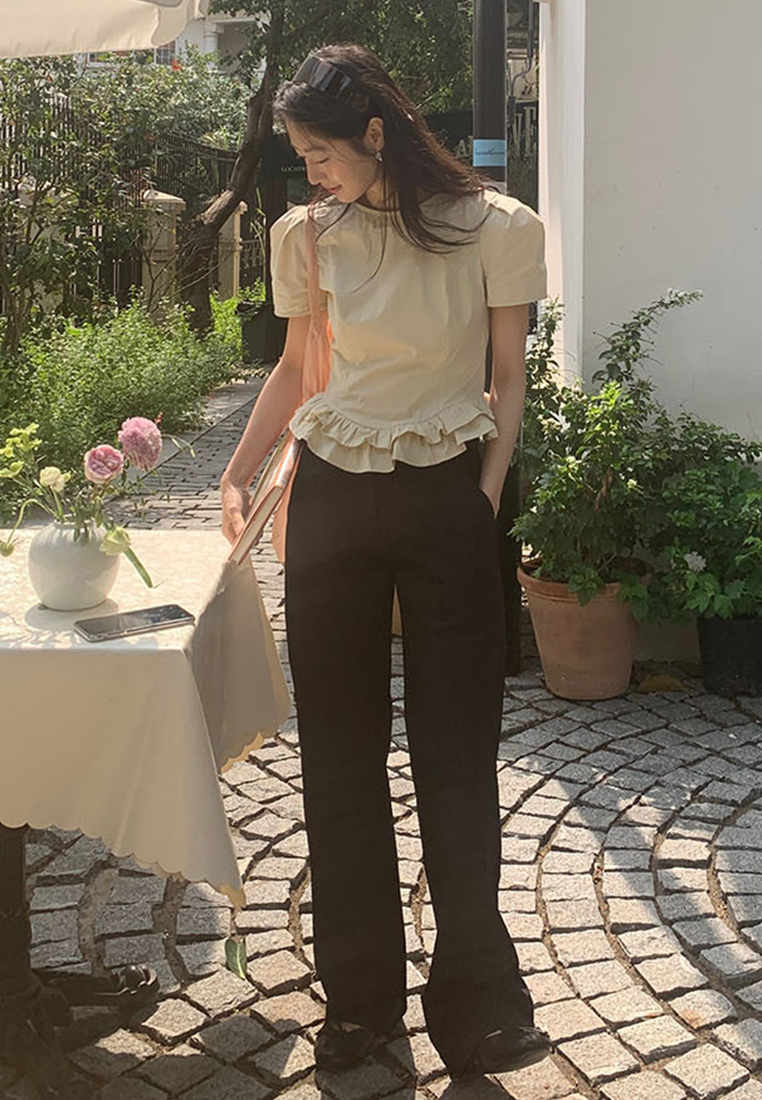 Korean style stylish girl short-sleeved shirt CA25060341W