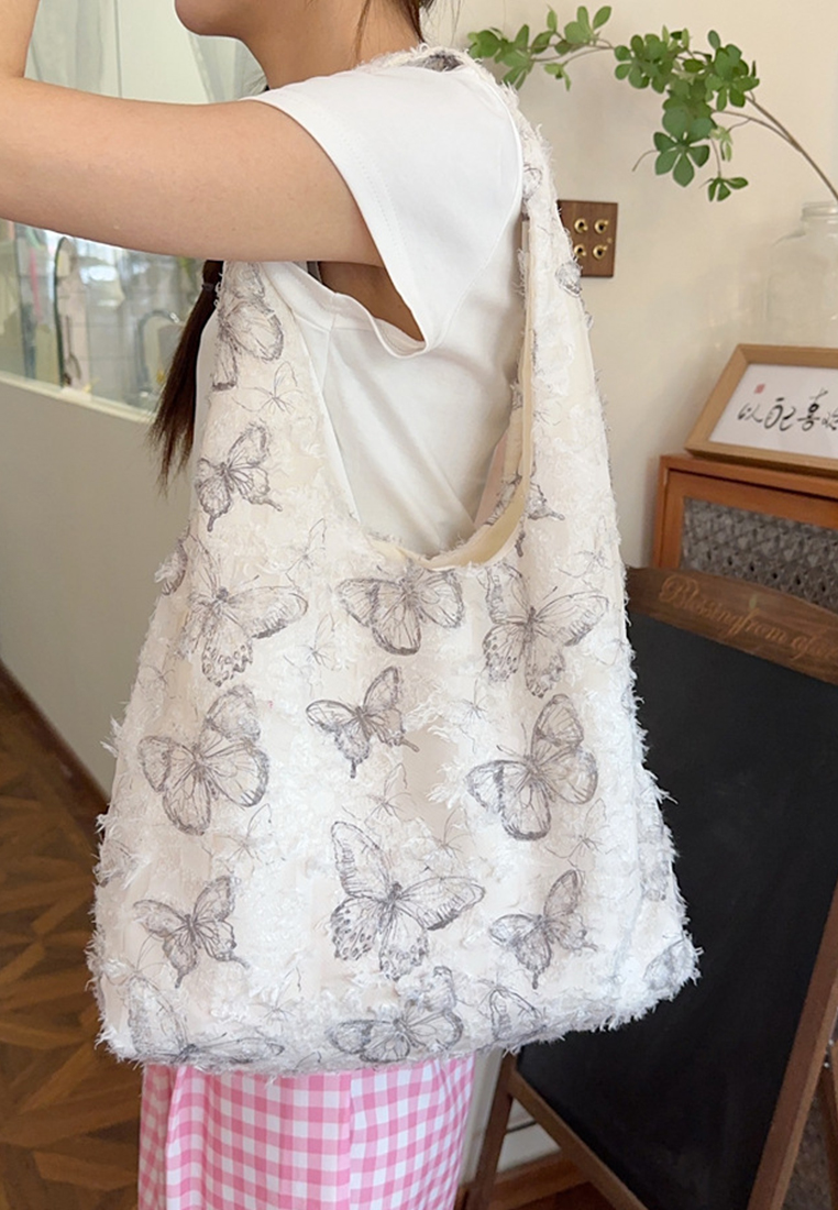 New Lace Butterfly Large Capacity Shoulder Bag CA25061742GR1