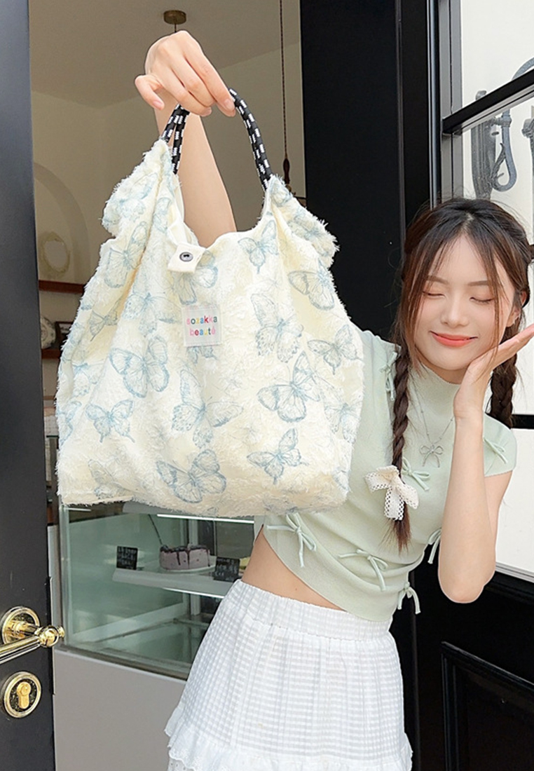 New Lace Butterfly Large Capacity Shoulder Bag CA25061742GR1