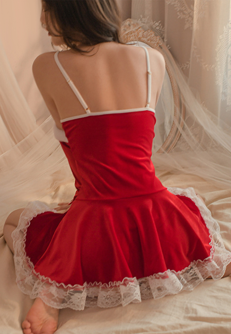 Sexy Christmas hot maid lace uniform CA24112042RD