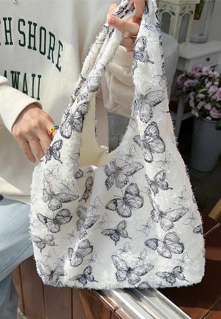 New Lace Butterfly Large Capacity Shoulder Bag CA25061742GR1