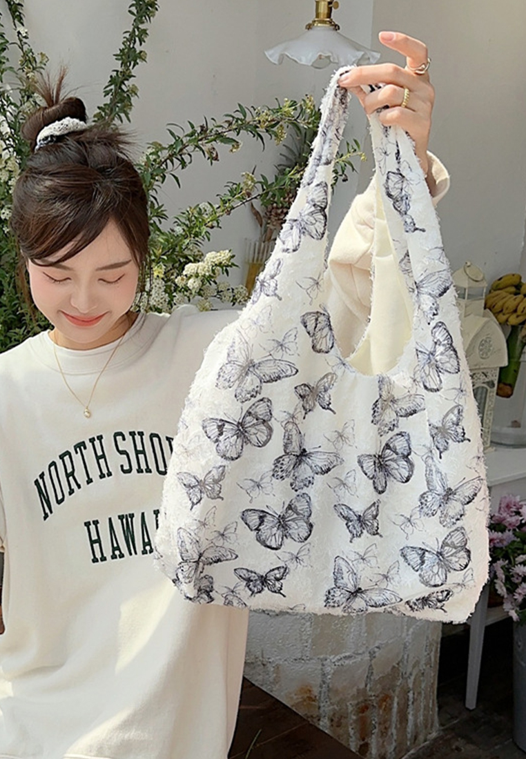 New Lace Butterfly Large Capacity Shoulder Bag CA25061742GR1