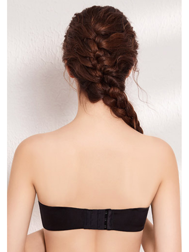 Sexy Detachable Shoulder Strap Anti-Slip Smooth Seamless Soft Underwire Half Cup Bra CA23050443W