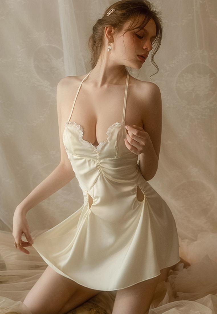 New French sexy lace nightdress A010443W