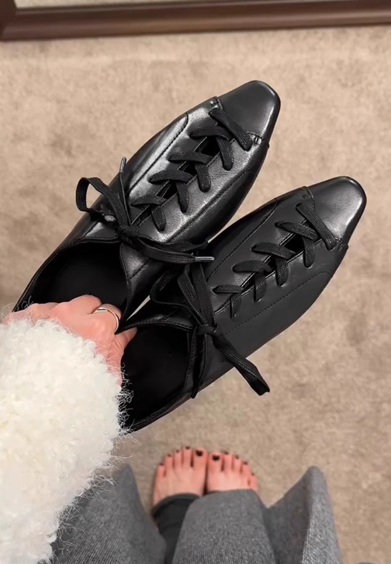 Retro cross-strap shoes CA225042243BK