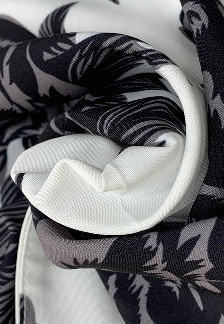 Summer Fashion Printed Top Simple Half Skirt Set CA25042243BK