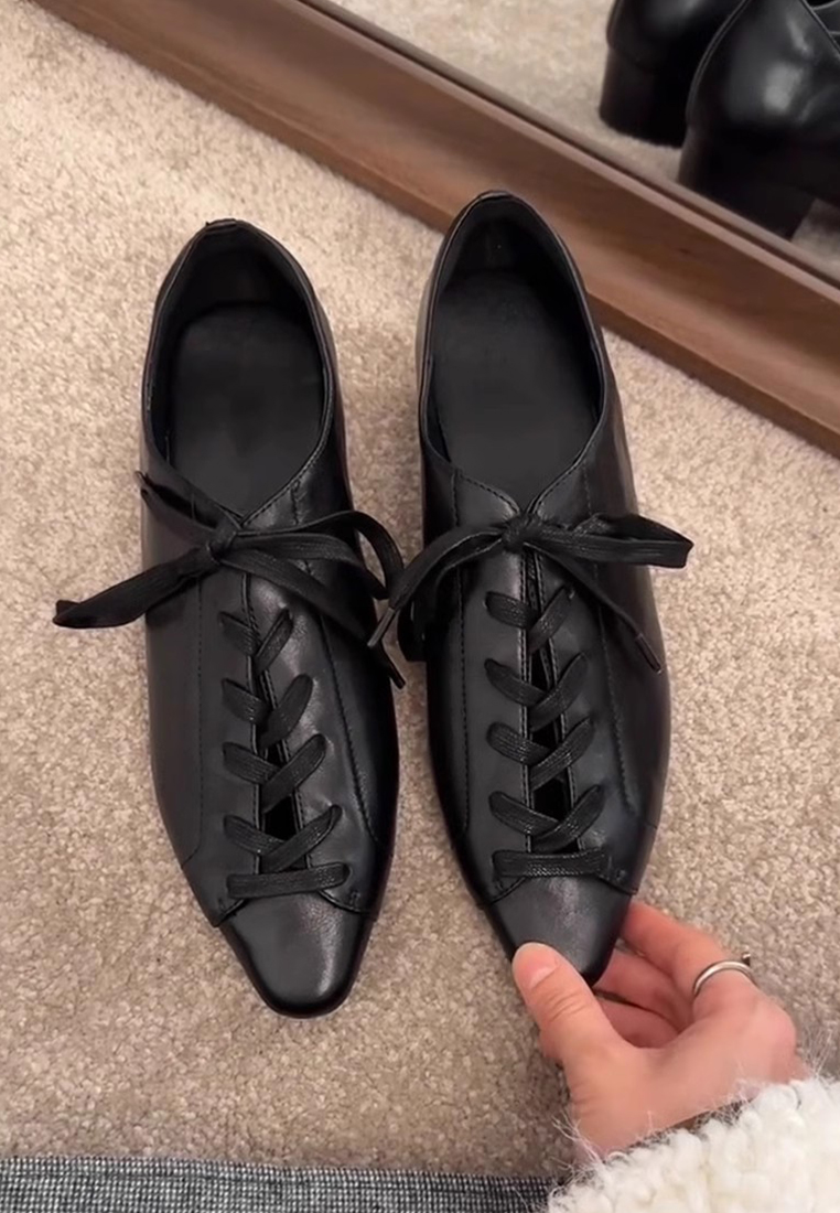 Retro cross-strap shoes CA225042243BK