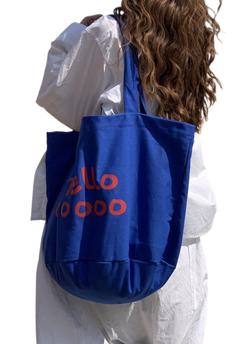 Large-capacity letter-shaped simple casual trendy shoulder bag CA25061744PU