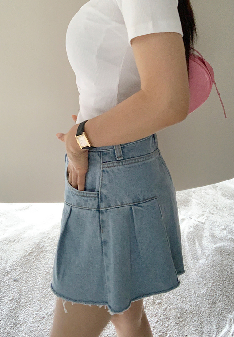  Summer Loose fit denim shorts CA24041044BL-sunnydaysweety