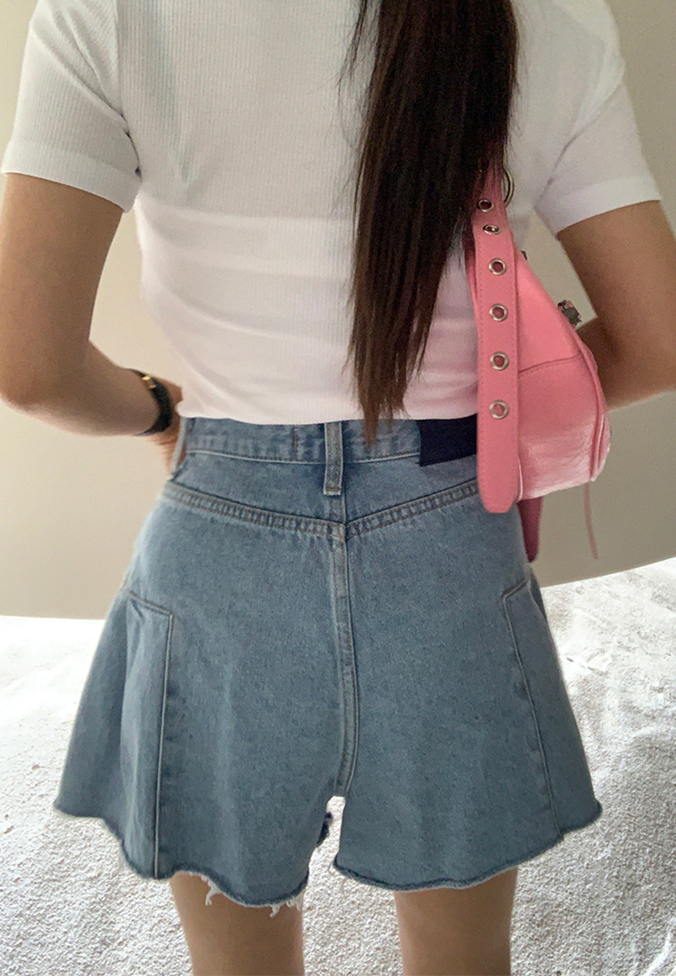  Summer Loose fit denim shorts CA24041044BL-sunnydaysweety