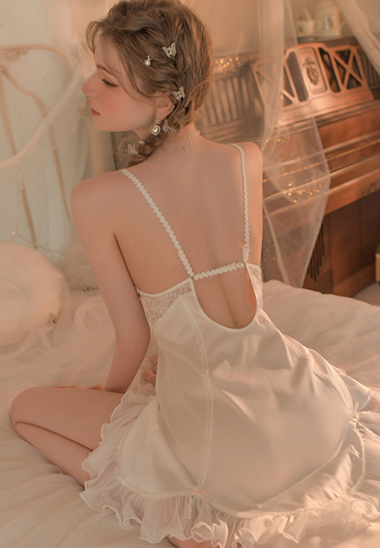 New French sexy lace nightdress A010444