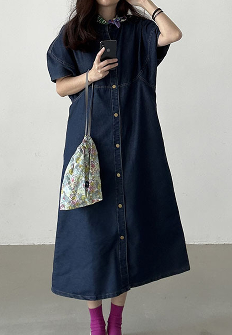 New arrival loose niche fashion denim dress CA25060345BL