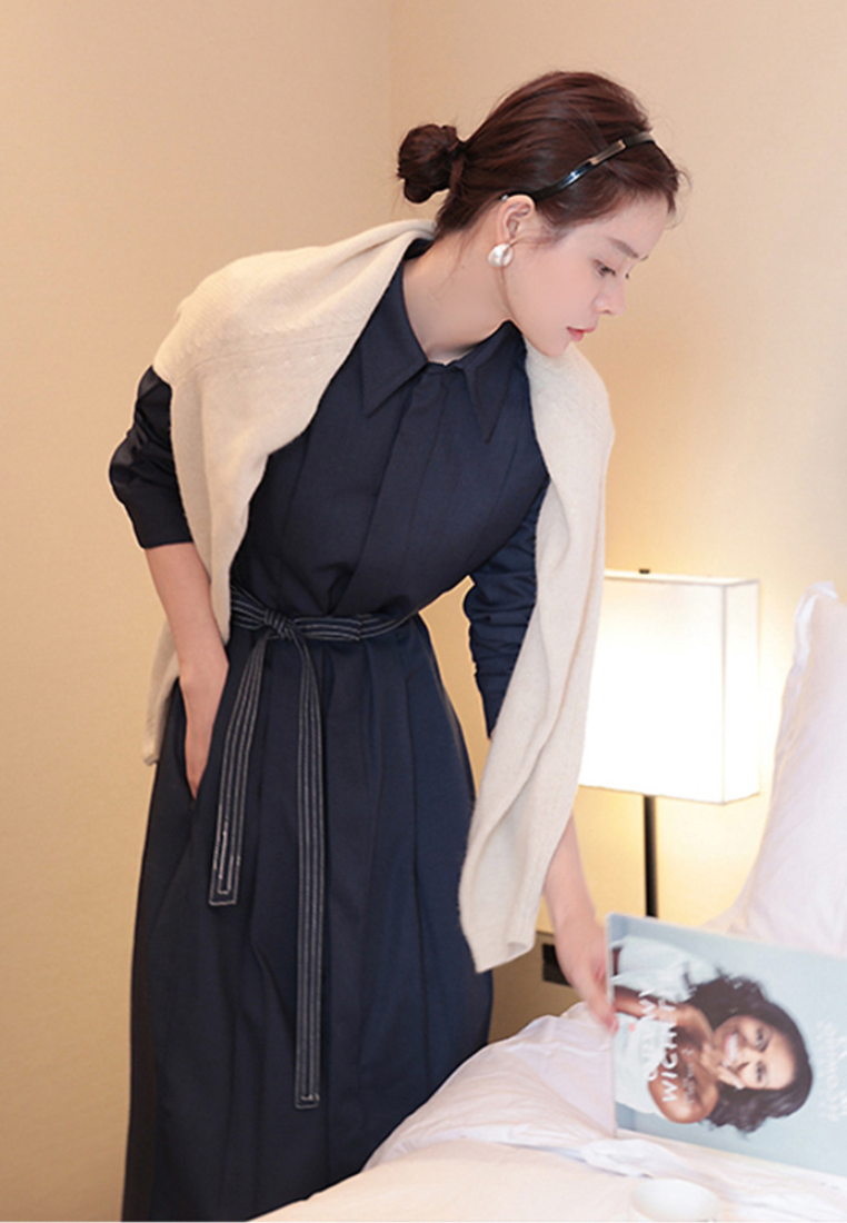 New French-Style Retro Dress CA25110345BK