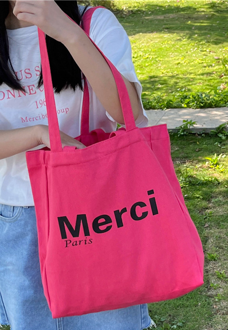 New versatile canvas shoulder shopping bag CA25061746YE