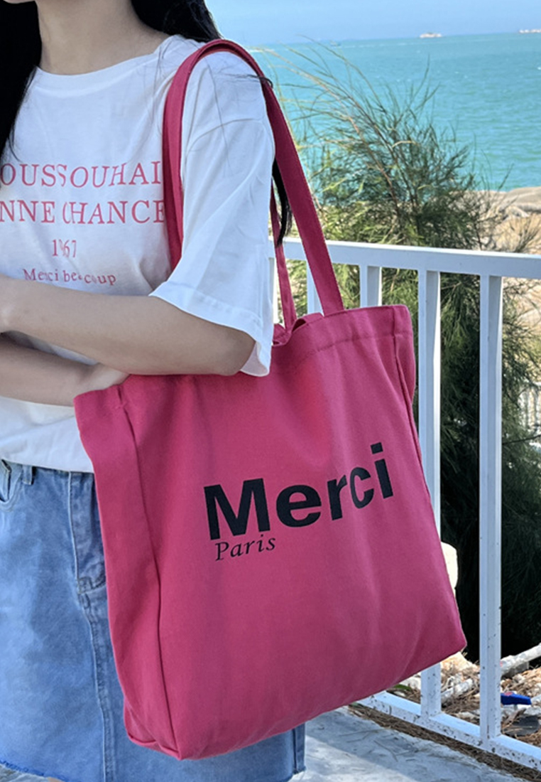 New versatile canvas shoulder shopping bag CA25061746YE