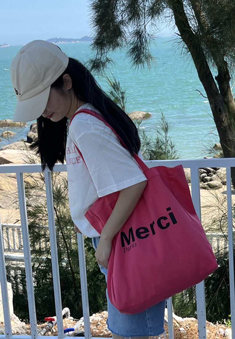 New versatile canvas shoulder shopping bag CA25061746YE