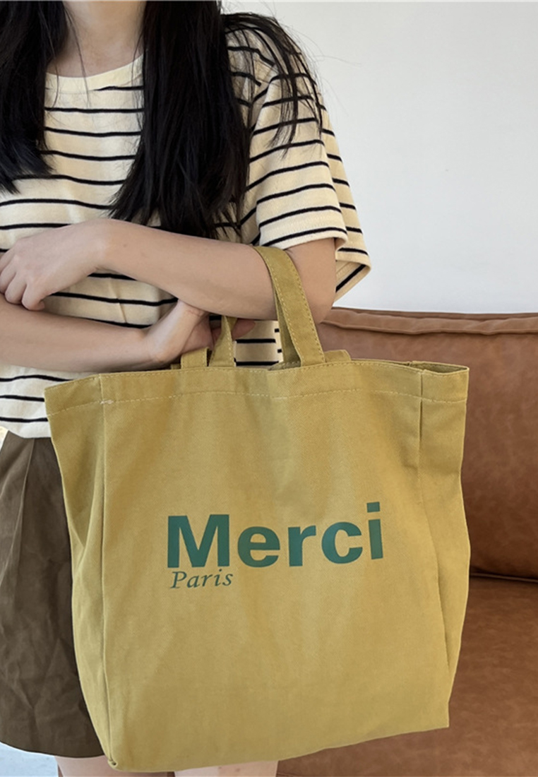 New versatile canvas shoulder shopping bag CA25061746YE