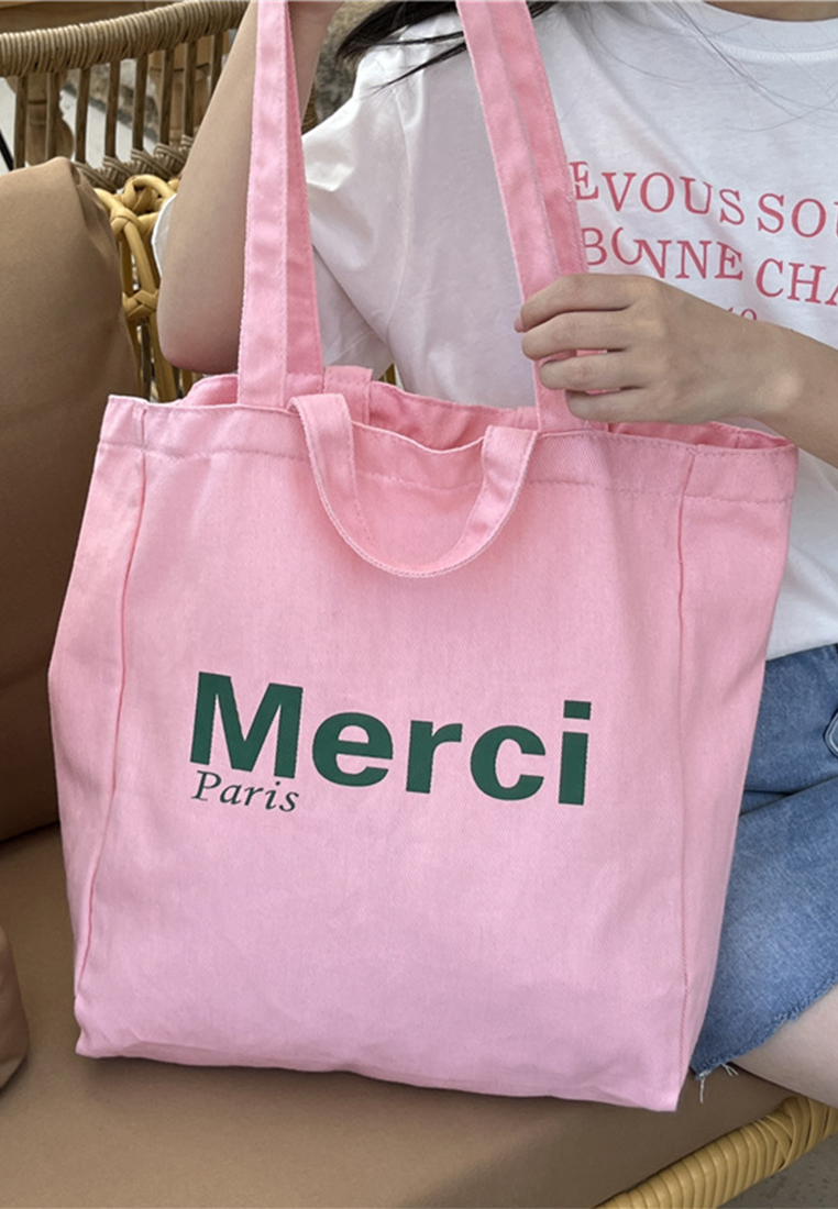 New versatile canvas shoulder shopping bag CA25061746YE