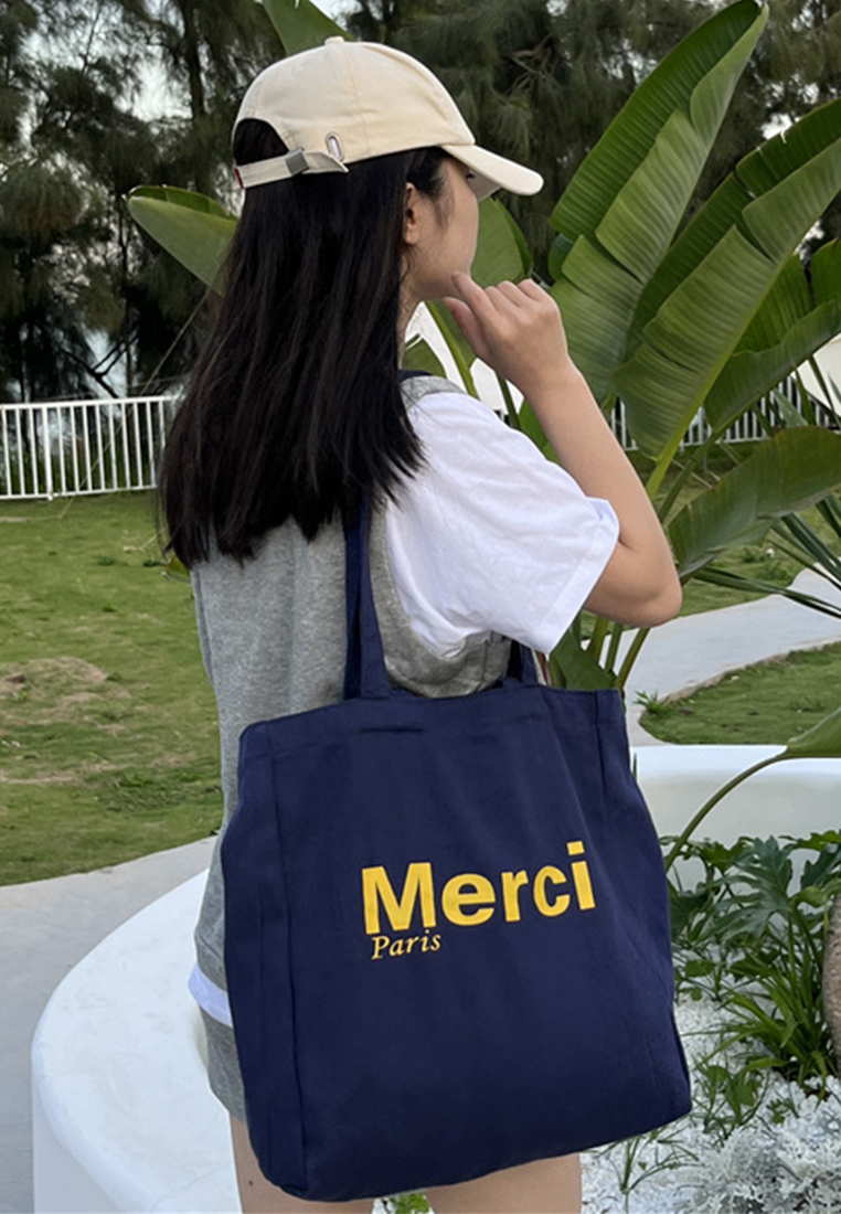 New versatile canvas shoulder shopping bag CA25061746YE