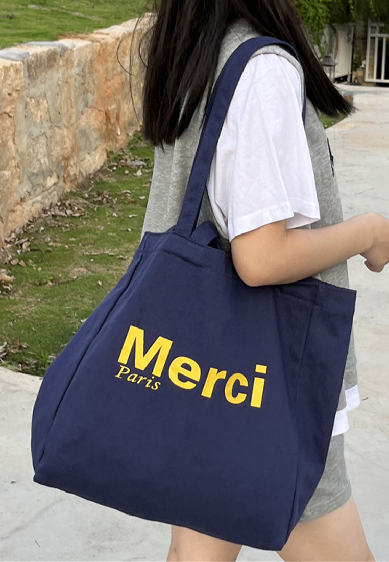 New versatile canvas shoulder shopping bag CA25061746YE