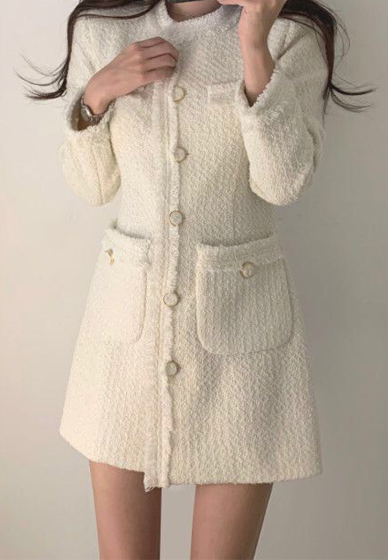 New winter style waist cinching dress CA241128146BE