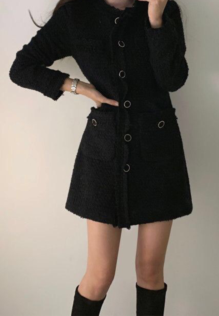 New winter style waist cinching dress CA241128146BE
