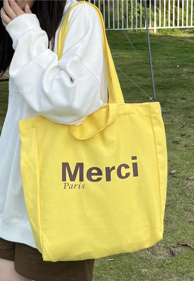 New versatile canvas shoulder shopping bag CA25061746YE