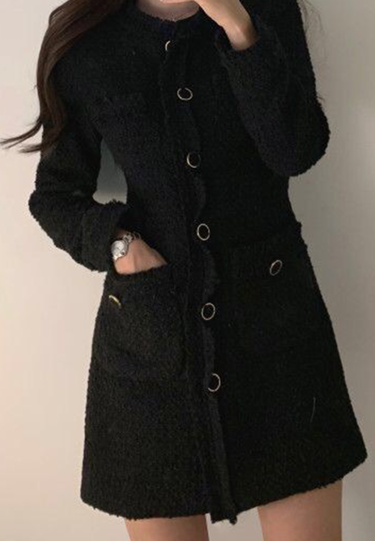 New winter style waist cinching dress CA241128146BE