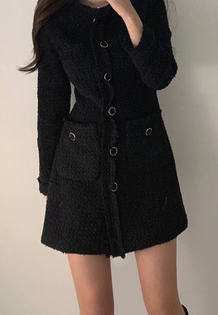 New winter style waist cinching dress CA241128146BE