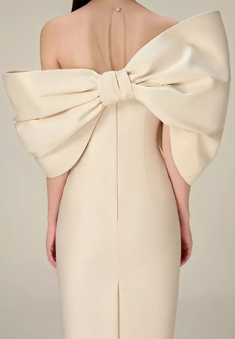 French elegant high waisted dress dress CA24102506PI