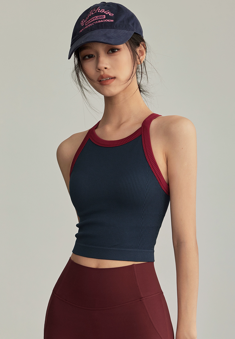 Retro sports vest with chest pads for outer wear CA25021349DBL