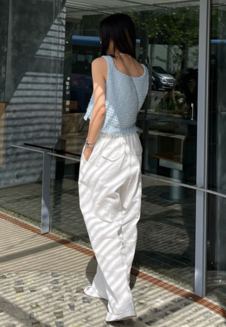 Korean chic summer new Chanel style tassel vest top CA25060348PI