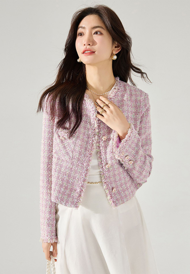 Temperament pink coat CA24091148PU