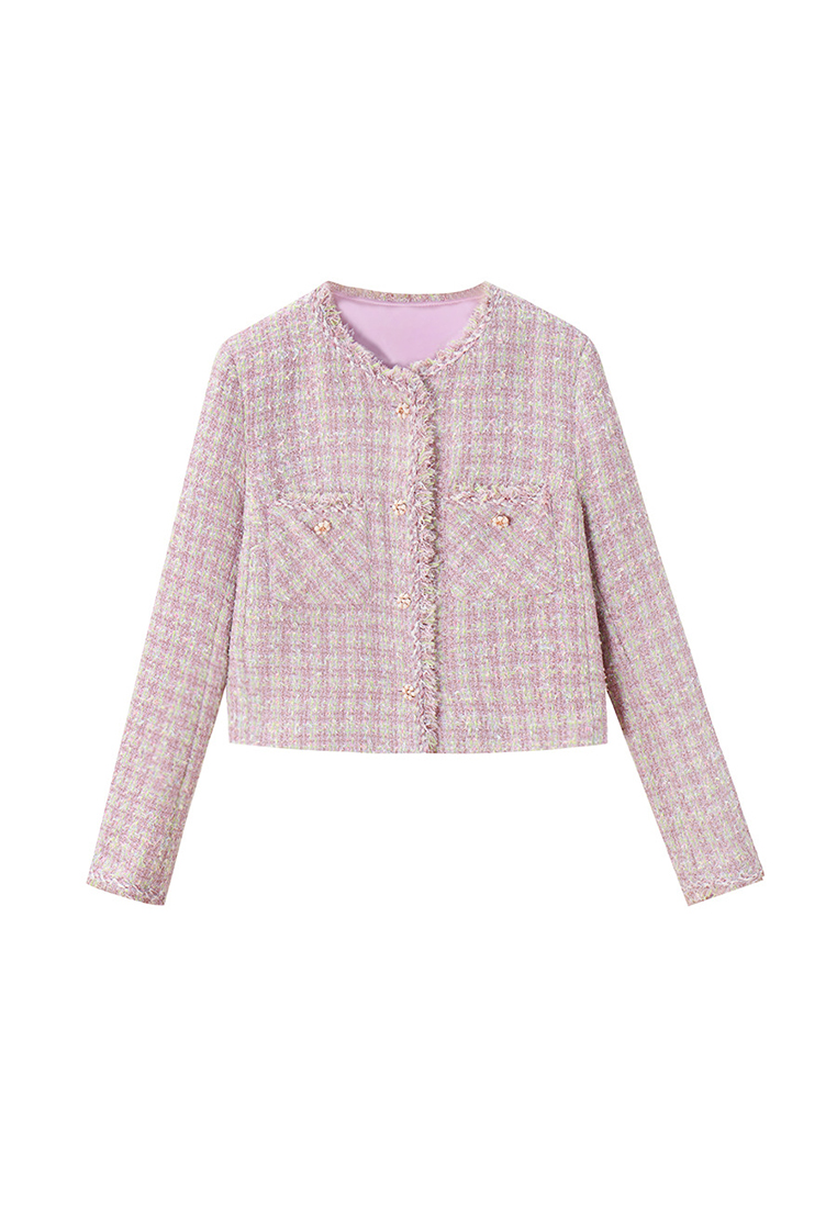 Temperament pink coat CA24091148PU