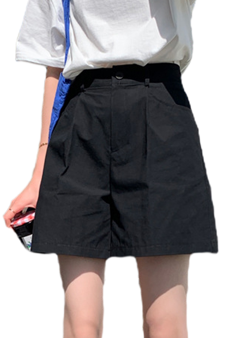 Minimalist casual solid color shorts CA24041048YE-sunnydaysweety
