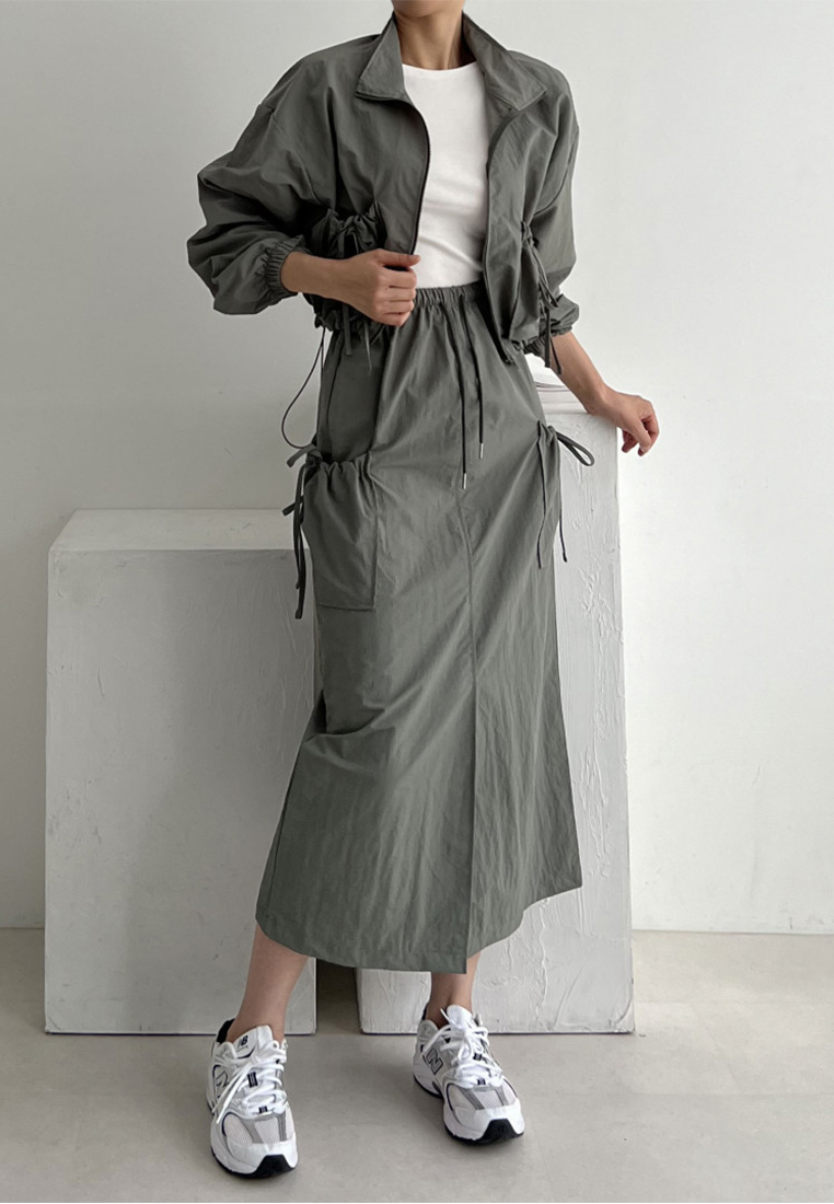 French retro short jacket fashionable skirt set CA241128149GR