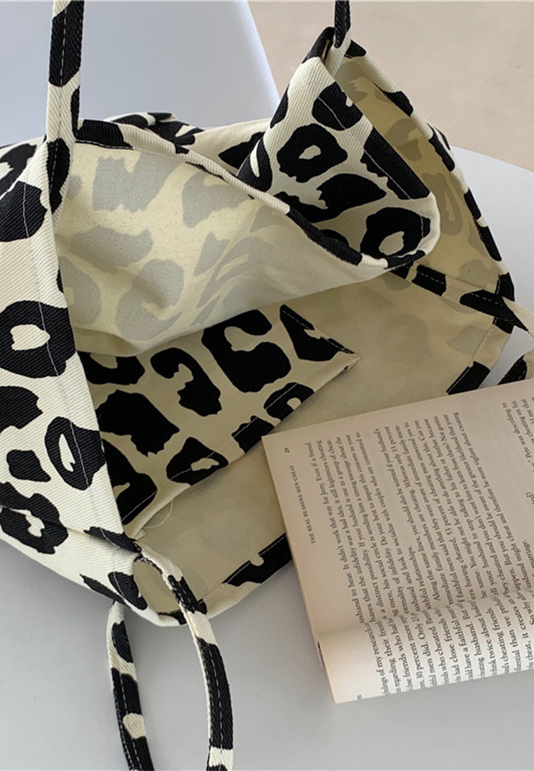 Casual Large Capacity Canvas Tote Bag CA25061749BK-1