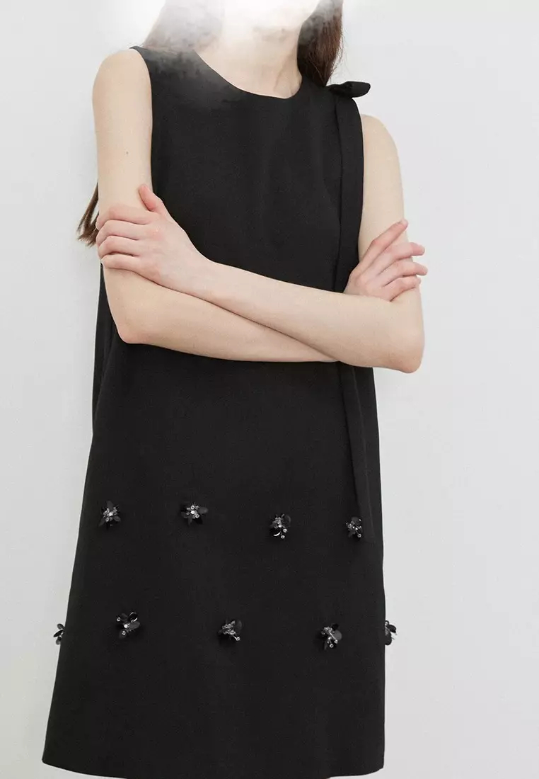 2024 Summer Elegant Round Neck Sleeveless Floating Strap Dress K052904YE