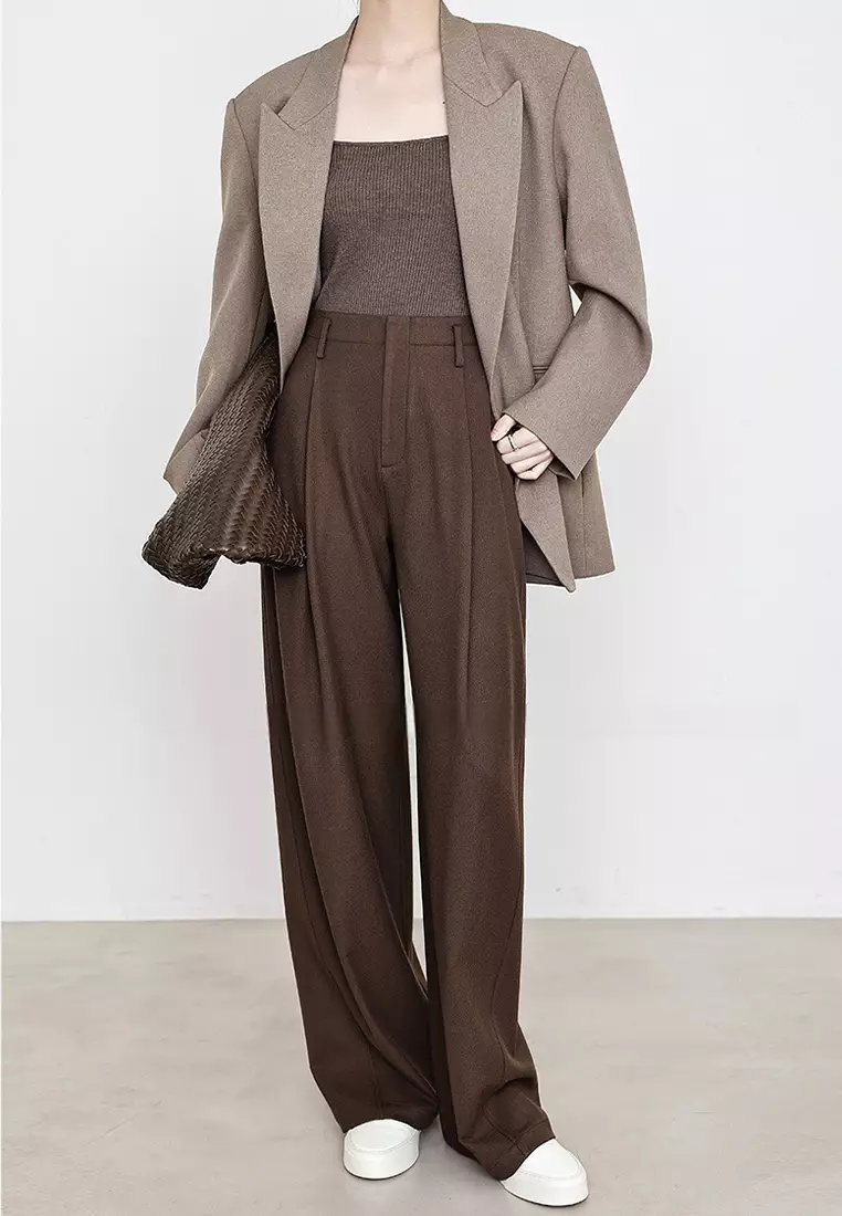 New elegant pants with refined temperament CA24092303BL