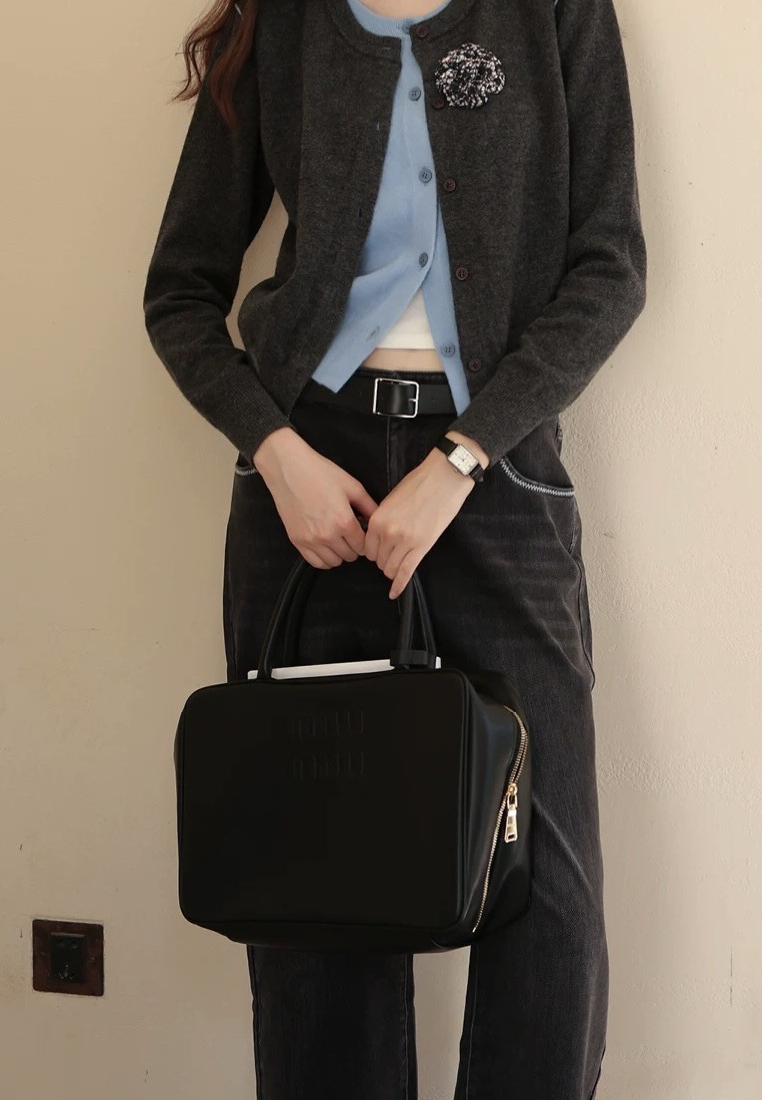 Temperament new color matching fake two piece knitted Cardigans sweater K120902PI