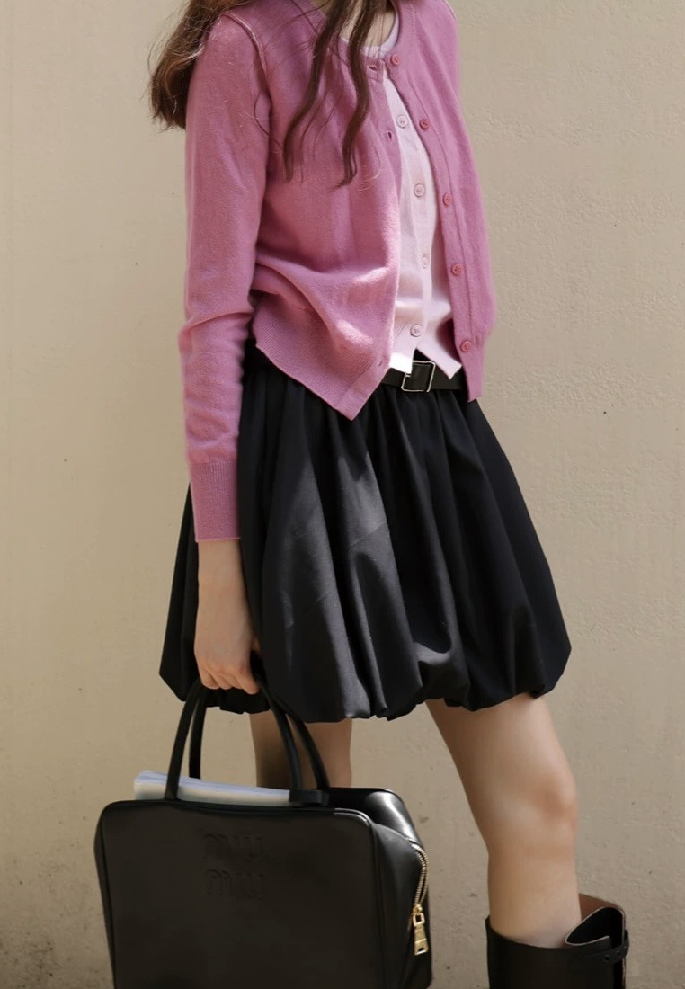 Temperament new color matching fake two piece knitted Cardigans sweater K120902PI