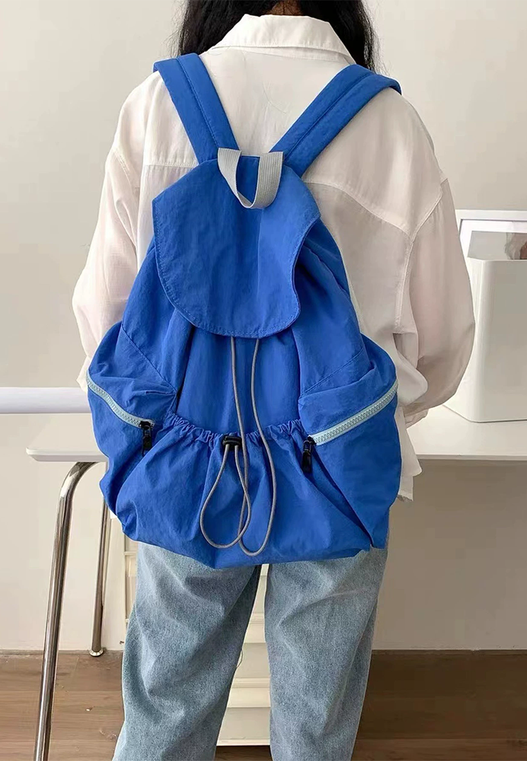 Solid color practical and fashionable backpack CA25030305BL