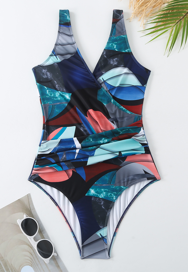 New one-piece swimsuit + chiffon skirt two-piece set CA25030505MT